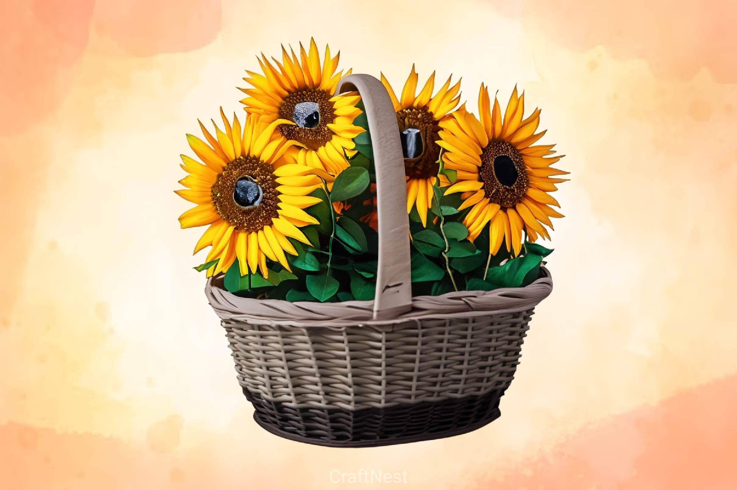 Sunflower & Roses Stained Glass Clipart Bundle - CraftNest - Digital Crafting and Art