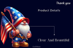 4th Of July Gnome Clipart Bundle 2 - CraftNest - Digital Crafting and Art