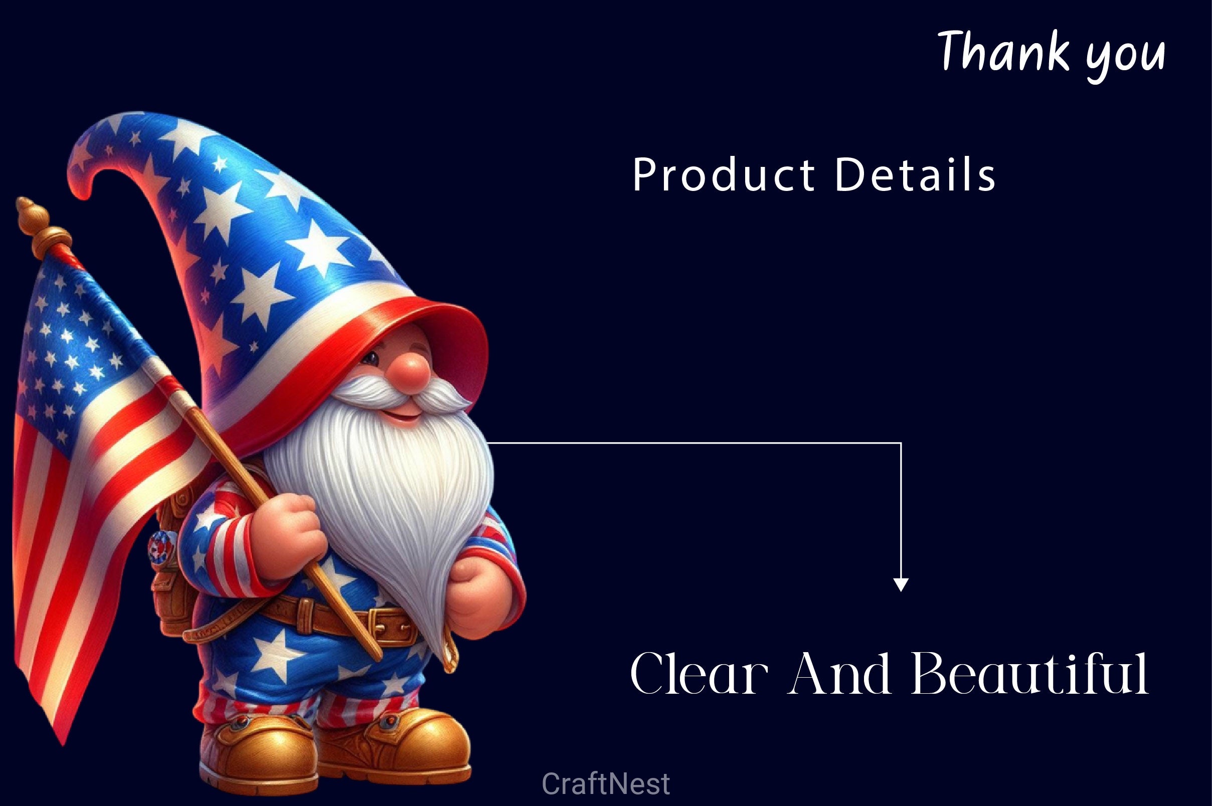 4th Of July Gnome Clipart Bundle 2 - CraftNest - Digital Crafting and Art