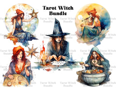 Tarot Witches Clipart - CraftNest