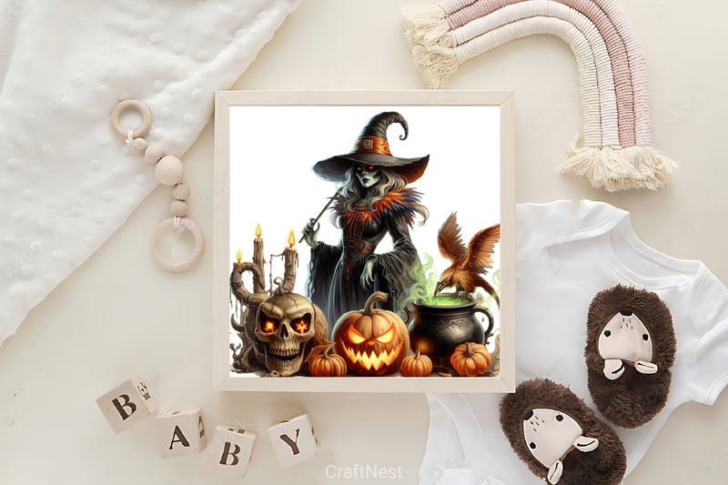 Halloween Witch Clipart Bundle - CraftNest - Digital Crafting and Art