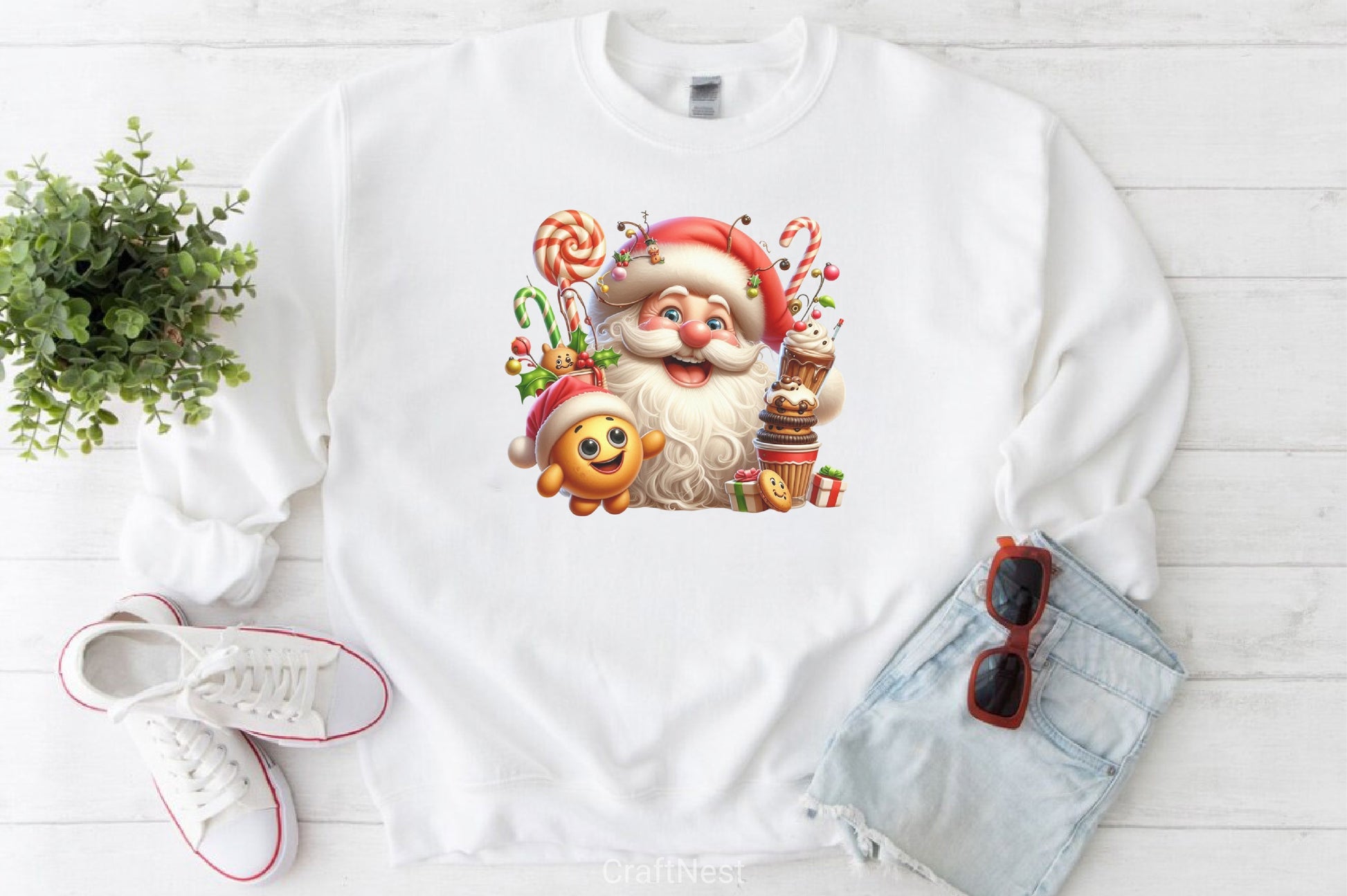 Funny Santa Clipart Bundle 2 - CraftNest - Digital Crafting and Art