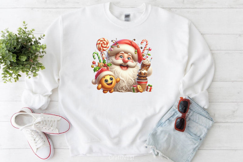 Funny Santa Clipart Bundle 2 - CraftNest - Digital Crafting and Art