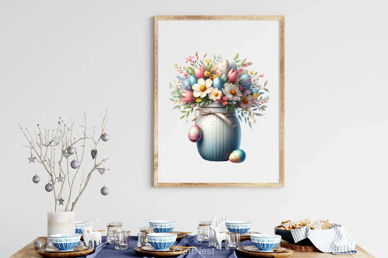 Floral Easter Jar Clipart Bundle - CraftNest - Digital Crafting and Art