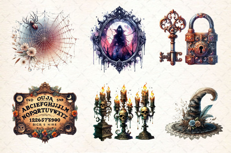 Antique Gothic Clipart Bundle 2 - CraftNest - Digital Crafting and Art