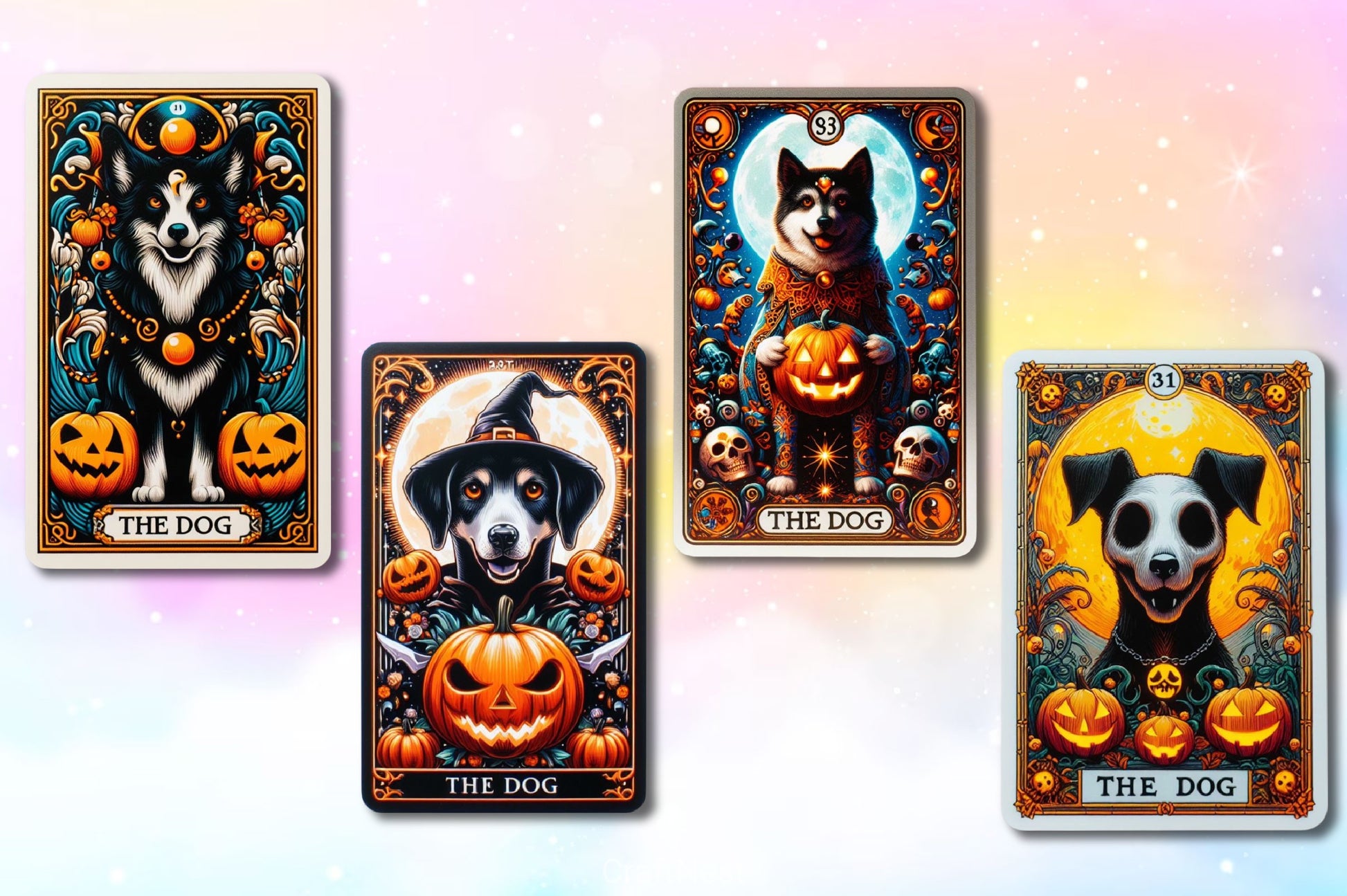 Funny Dog Tarot Card Clipart Bundle 2 - CraftNest - Digital Crafting and Art