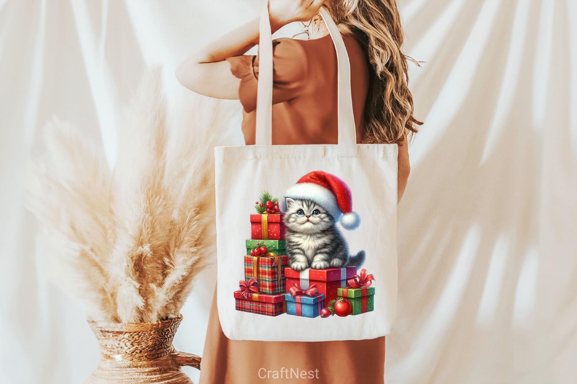 Christmas Kitten Clipart Bundle - CraftNest - Digital Crafting and Art