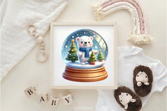 Christmas Polar Bear Clipart Bundle 6 - CraftNest - Digital Crafting and Art