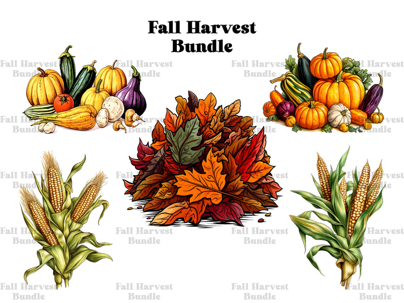 Fall Harvest Clipart - CraftNest