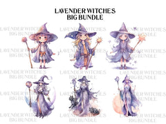 Purple Witches Clipart - CraftNest