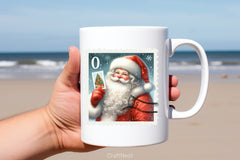 Christmas Santa Claus Stamp Clipart Bundle - CraftNest - Digital Crafting and Art