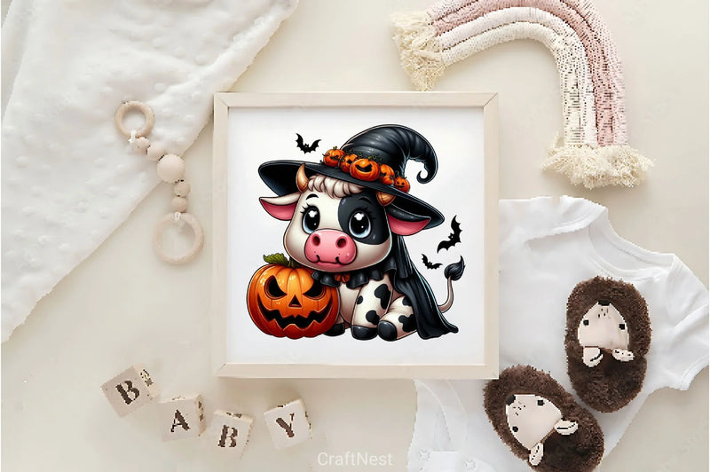 Halloween Cows Clipart Bundle - CraftNest - Digital Crafting and Art