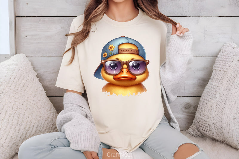 Funny Cute Duck Clipart Bundle - CraftNest - Digital Crafting and Art