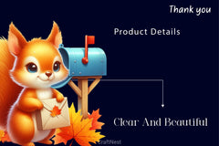 Autumn Squirrel With Mailbox Clipart Bundle 2 - CraftNest - Digital Crafting and Art