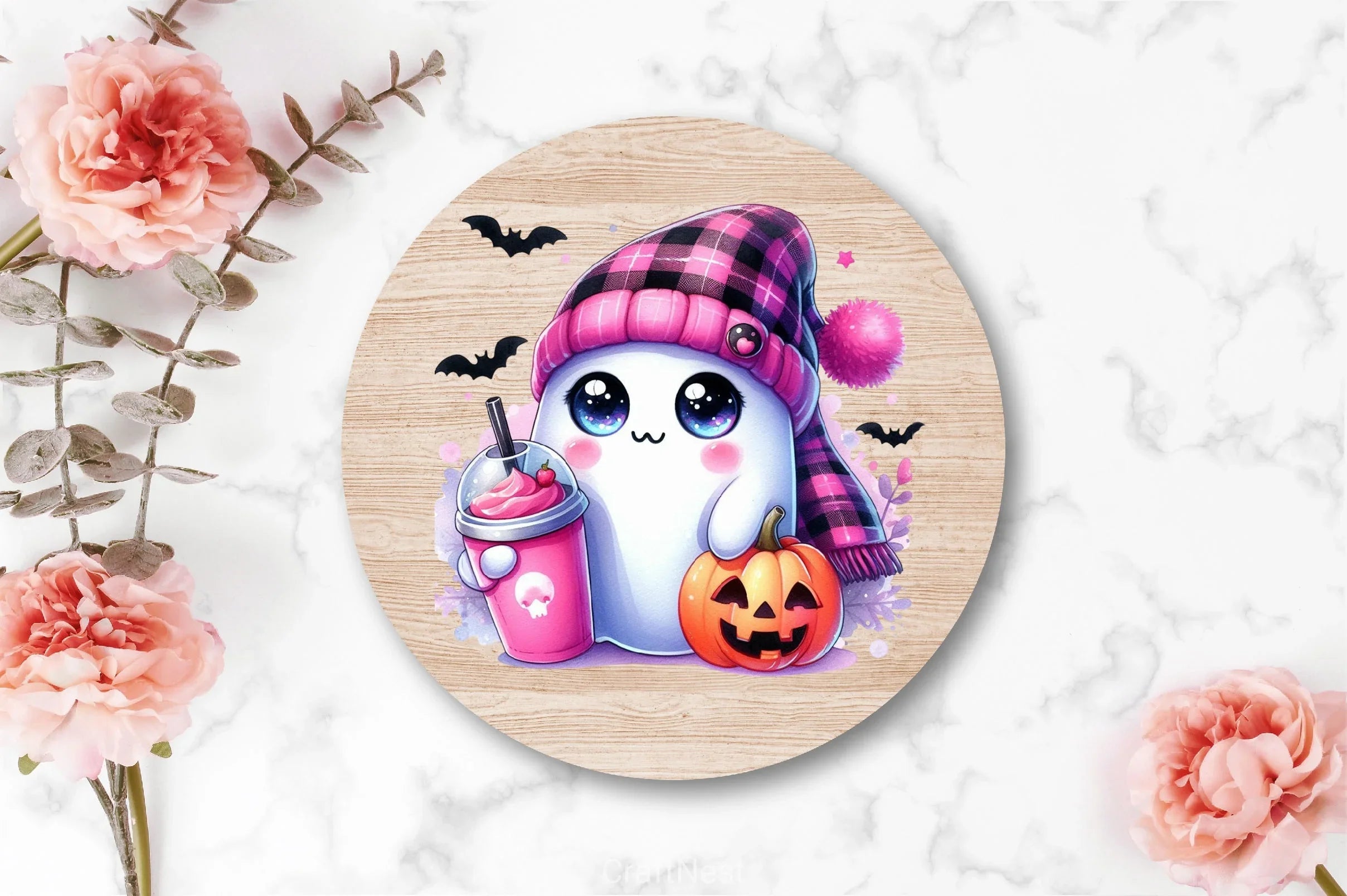 Cute Ghost Cute Halloween Clipart Bundle 3 - CraftNest - Digital Crafting and Art