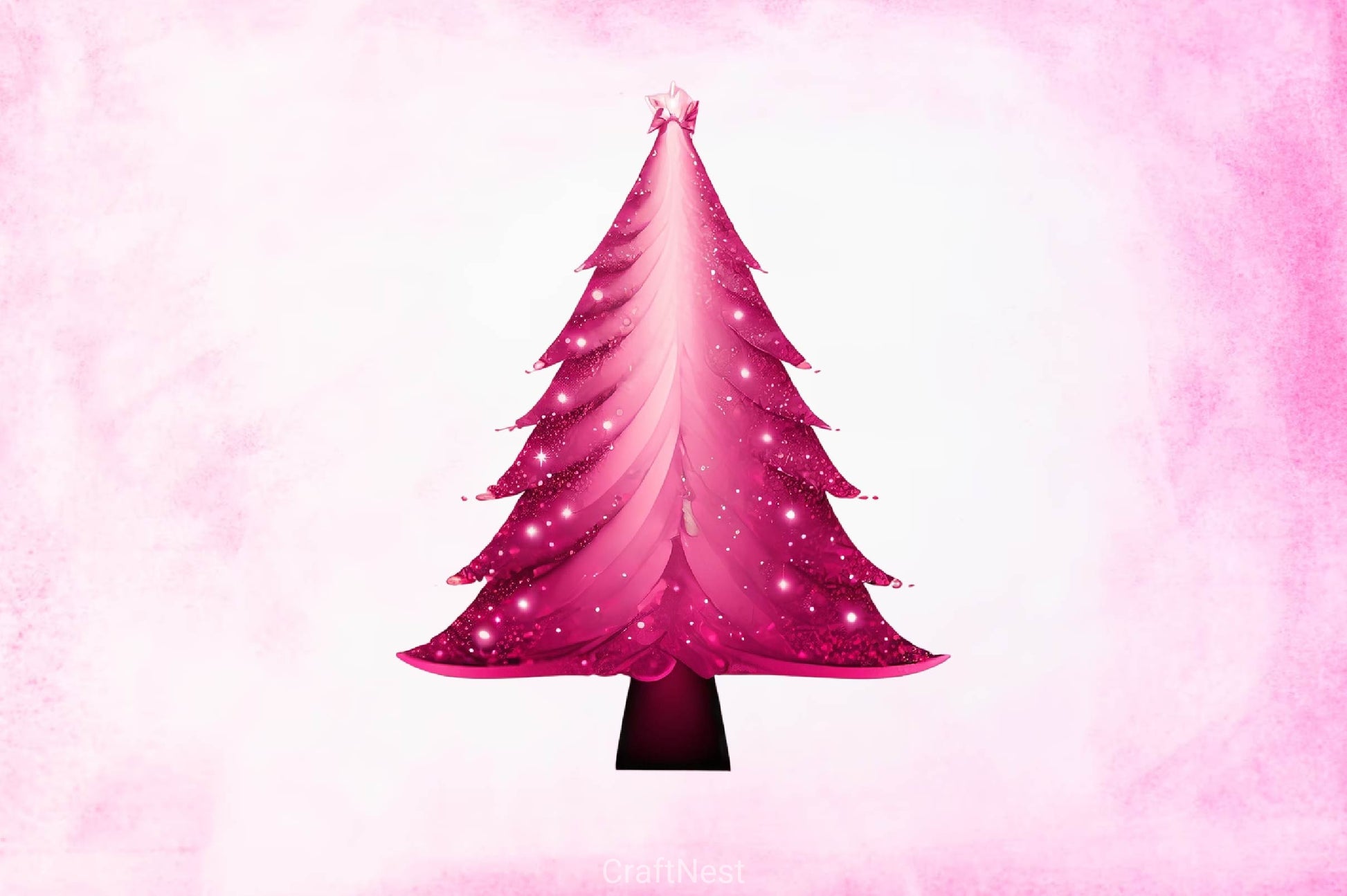 Pink Glam Christmas Tree Clipart Bundle - CraftNest - Digital Crafting and Art
