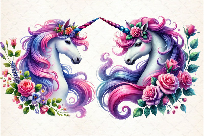 Cute Unicorn Clipart Bundle 5 - CraftNest - Digital Crafting and Art