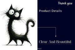 Whimsical Funny Black Cat Clipart Bundle - CraftNest - Digital Crafting and Art