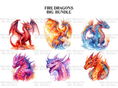 Fire Dragon Clipart - CraftNest