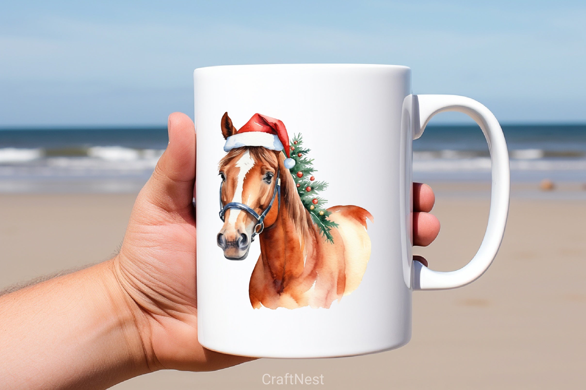 Christmas Horse Clipart Bundle - CraftNest - Digital Crafting and Art