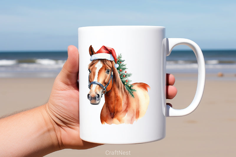 Christmas Horse Clipart Bundle - CraftNest - Digital Crafting and Art