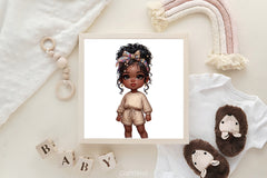 Cute Black Girl Clipart Bundle - CraftNest - Digital Crafting and Art