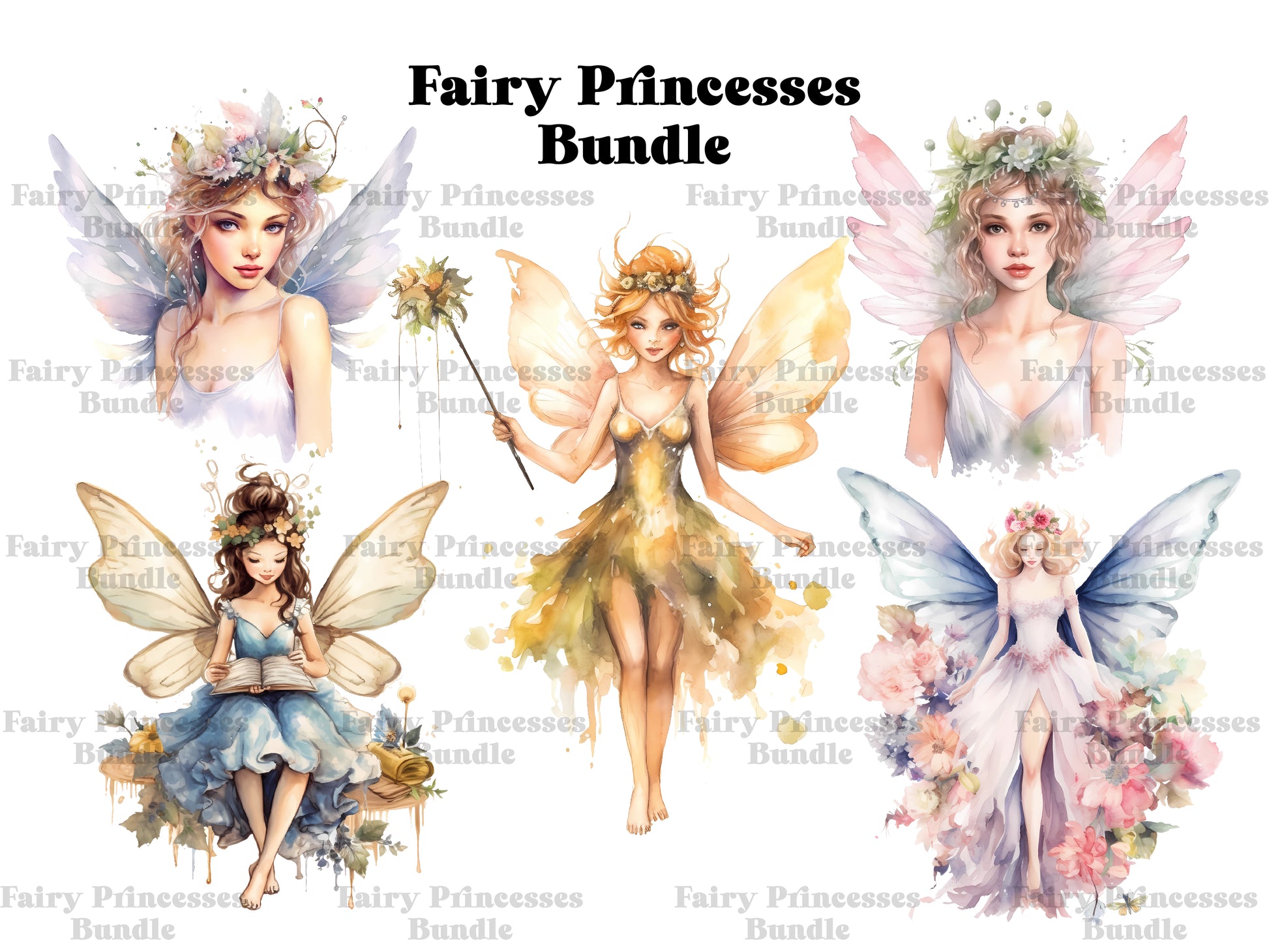 Fairy Princesses Clipart - CraftNest