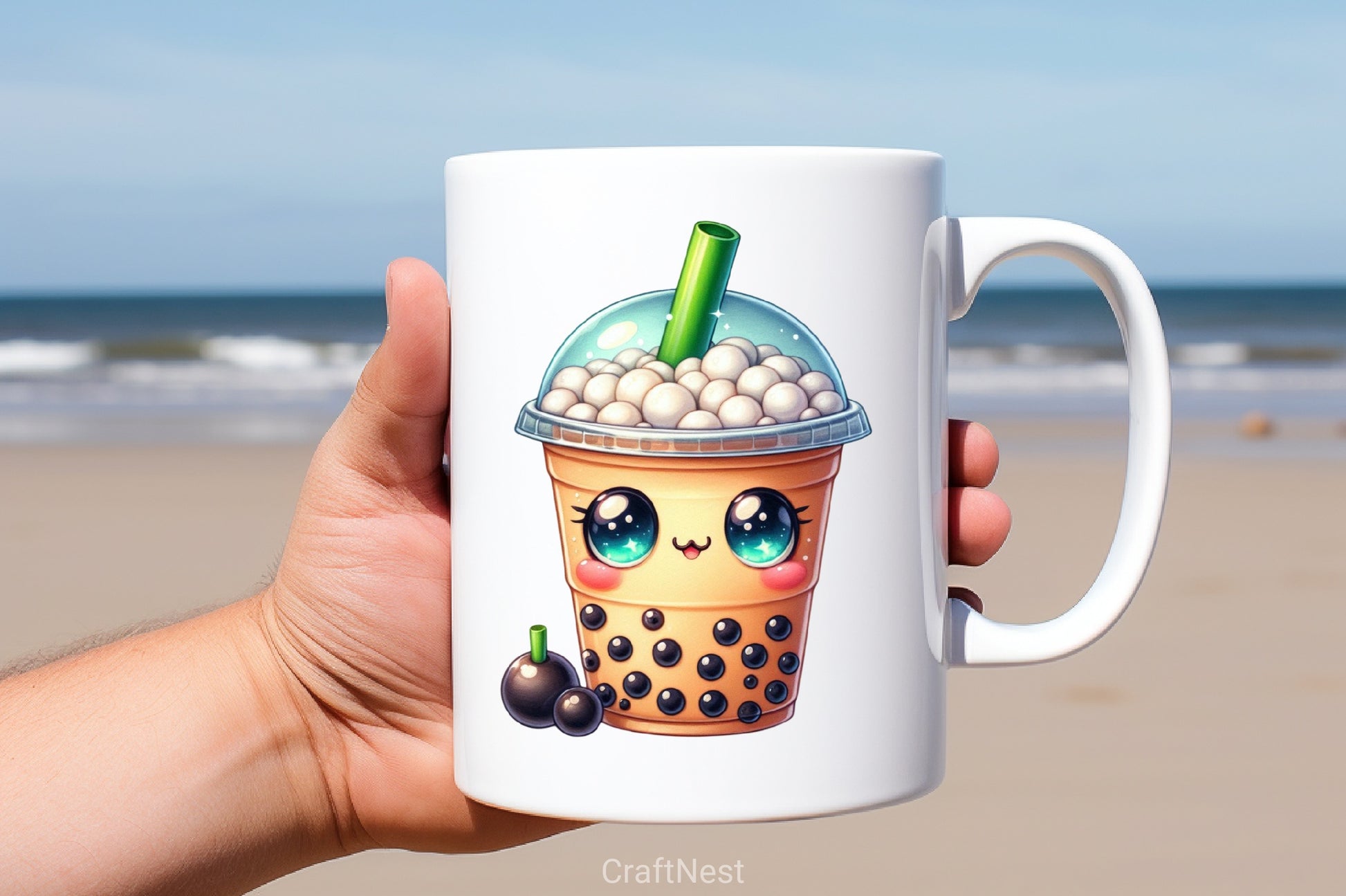Kawaii Boba Tea Clipart Bundle - CraftNest - Digital Crafting and Art