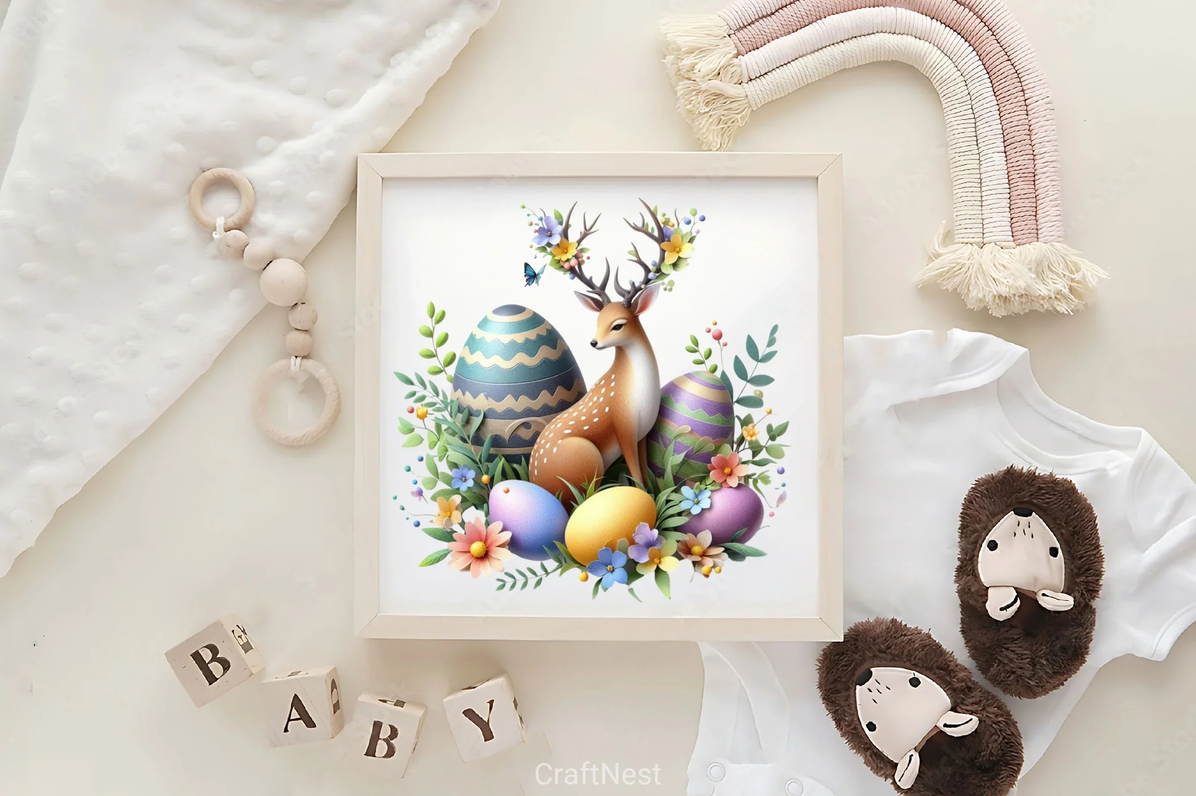 Easter Deer Clipart Bundle - CraftNest - Digital Crafting and Art