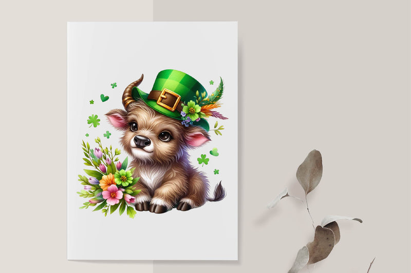 St Patrick'S Highland Cow Clipart Bundle - CraftNest - Digital Crafting and Art