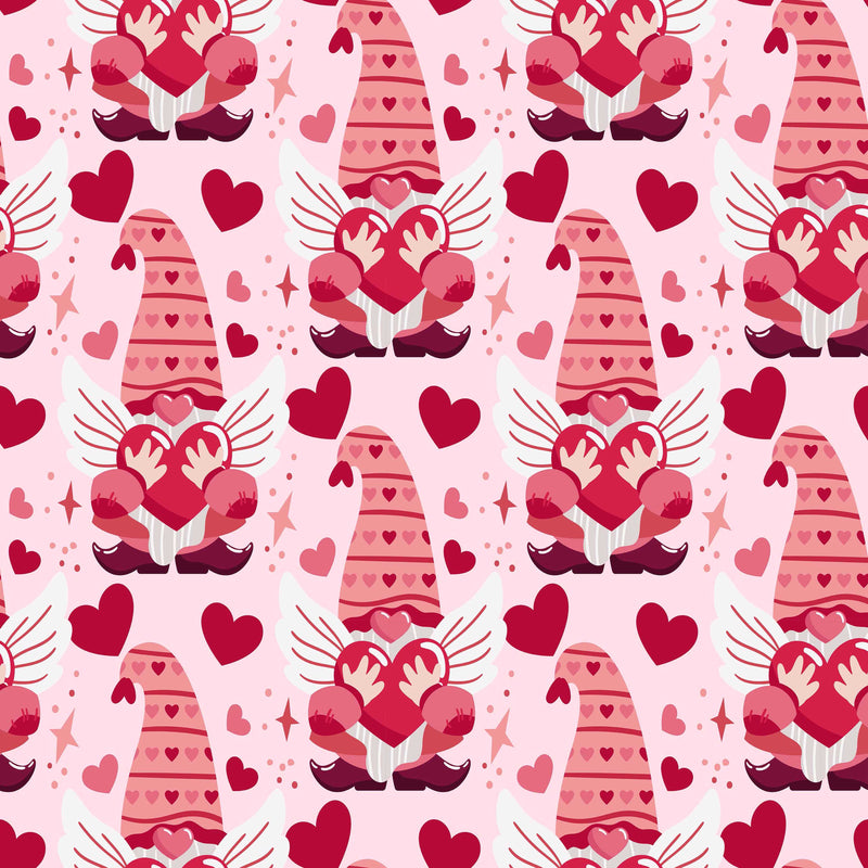 Valentines Day Gnome Seamless Digital Paper - CraftNest - Digital Crafting and Art