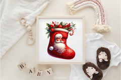 Christmas Stocking Clipart Bundle 4 - CraftNest - Digital Crafting and Art