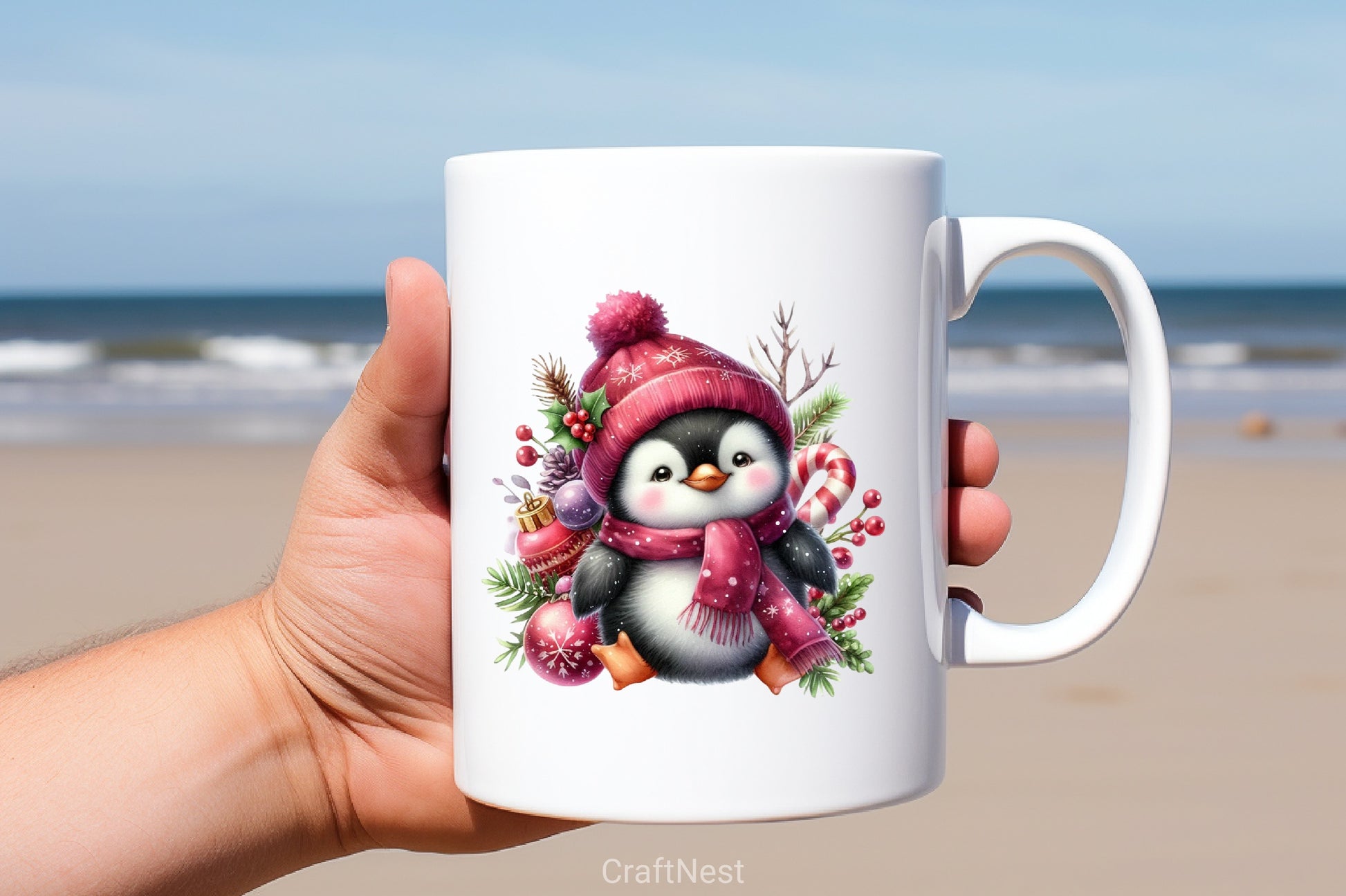 Maroon Christmas Clipart Bundle - CraftNest - Digital Crafting and Art