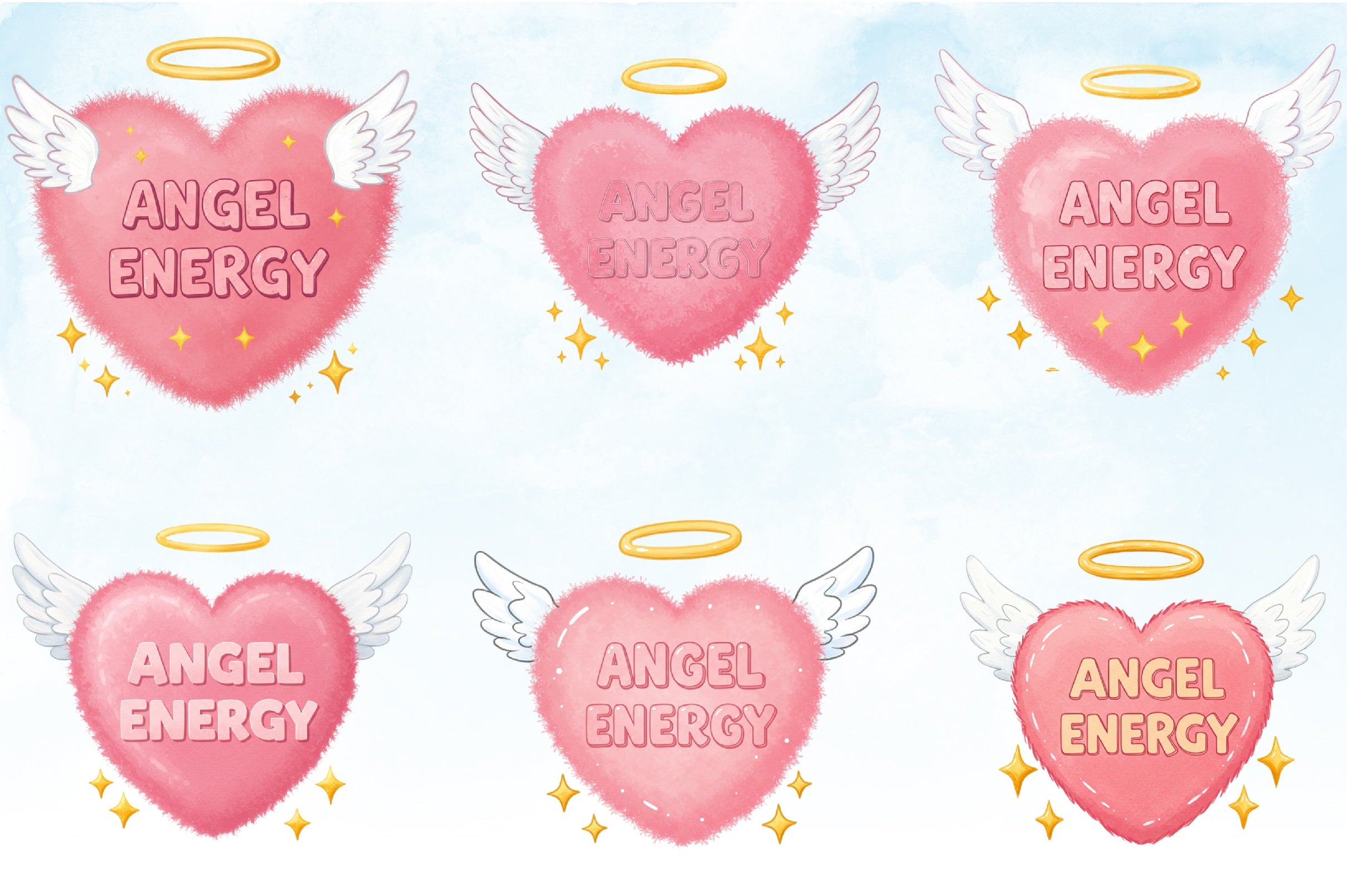 Heart Angel Wings Clipart Bundle - CraftNest - Digital Crafting and Art