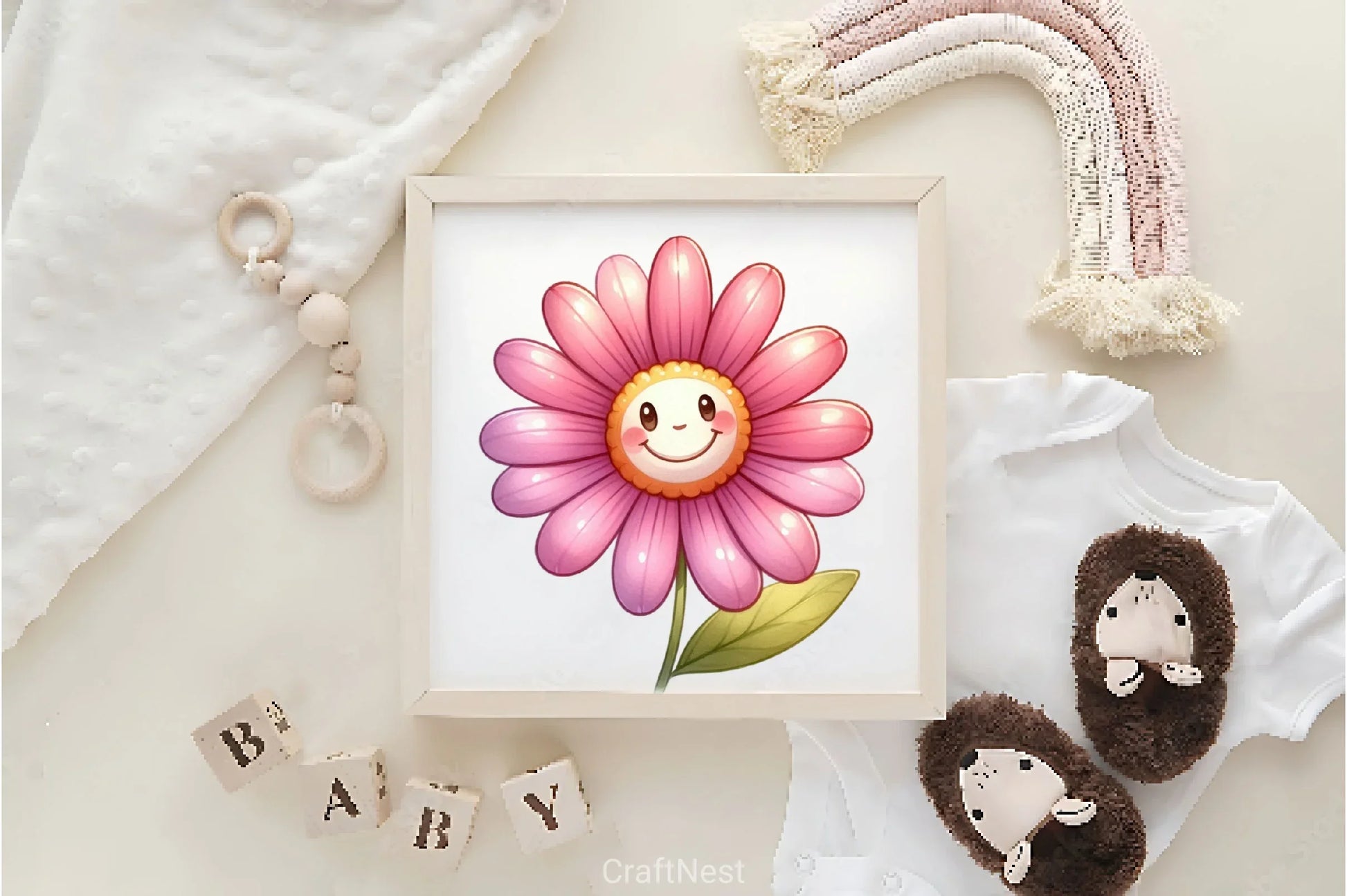 Cute Daisy Cute Flowers Clipart Bundle - CraftNest - Digital Crafting and Art