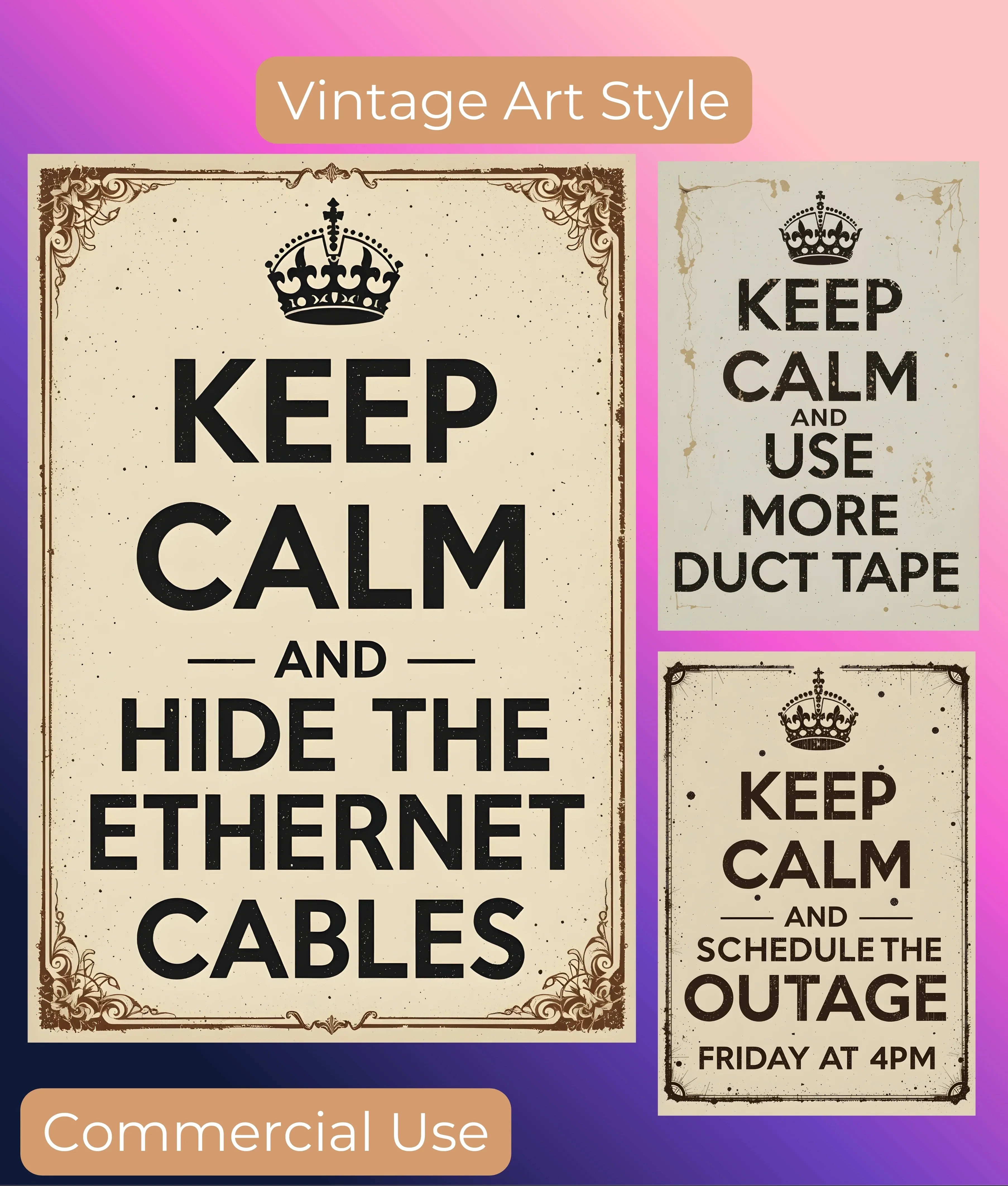 IT Wall Art Clipart Bundle - CraftNest - Digital Crafting and Art