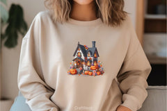 Cute Pumpkin House Clipart Bundle - CraftNest - Digital Crafting and Art