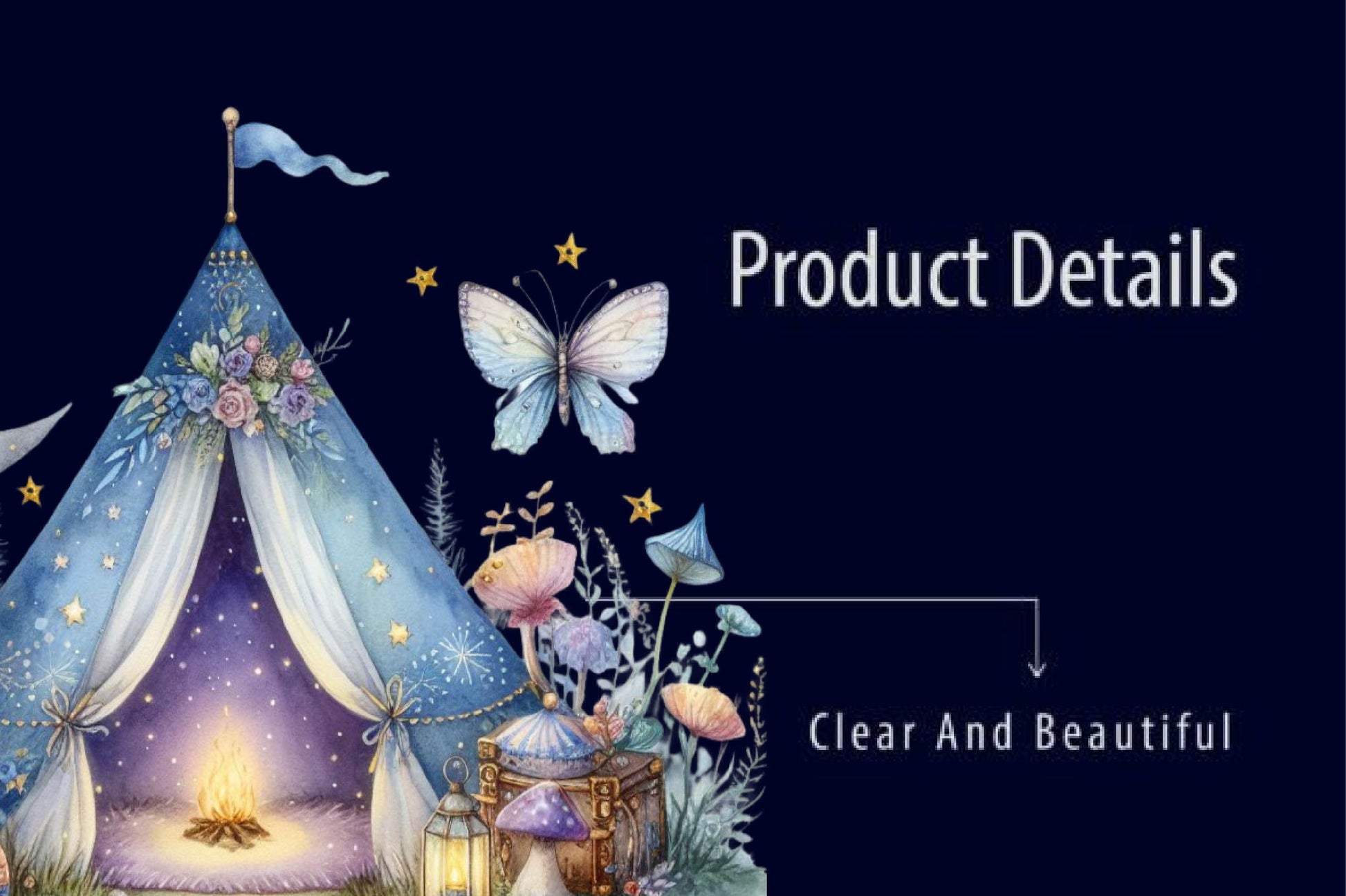 Fairy Night Tents Clipart Bundle - CraftNest - Digital Crafting and Art