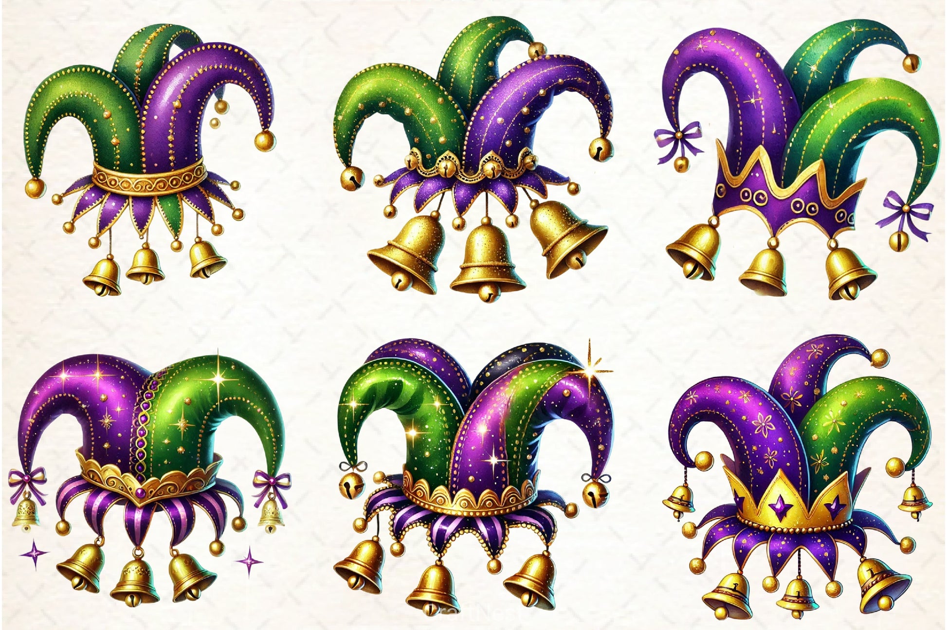 Mardi Gras Hat Clipart Bundle - CraftNest - Digital Crafting and Art