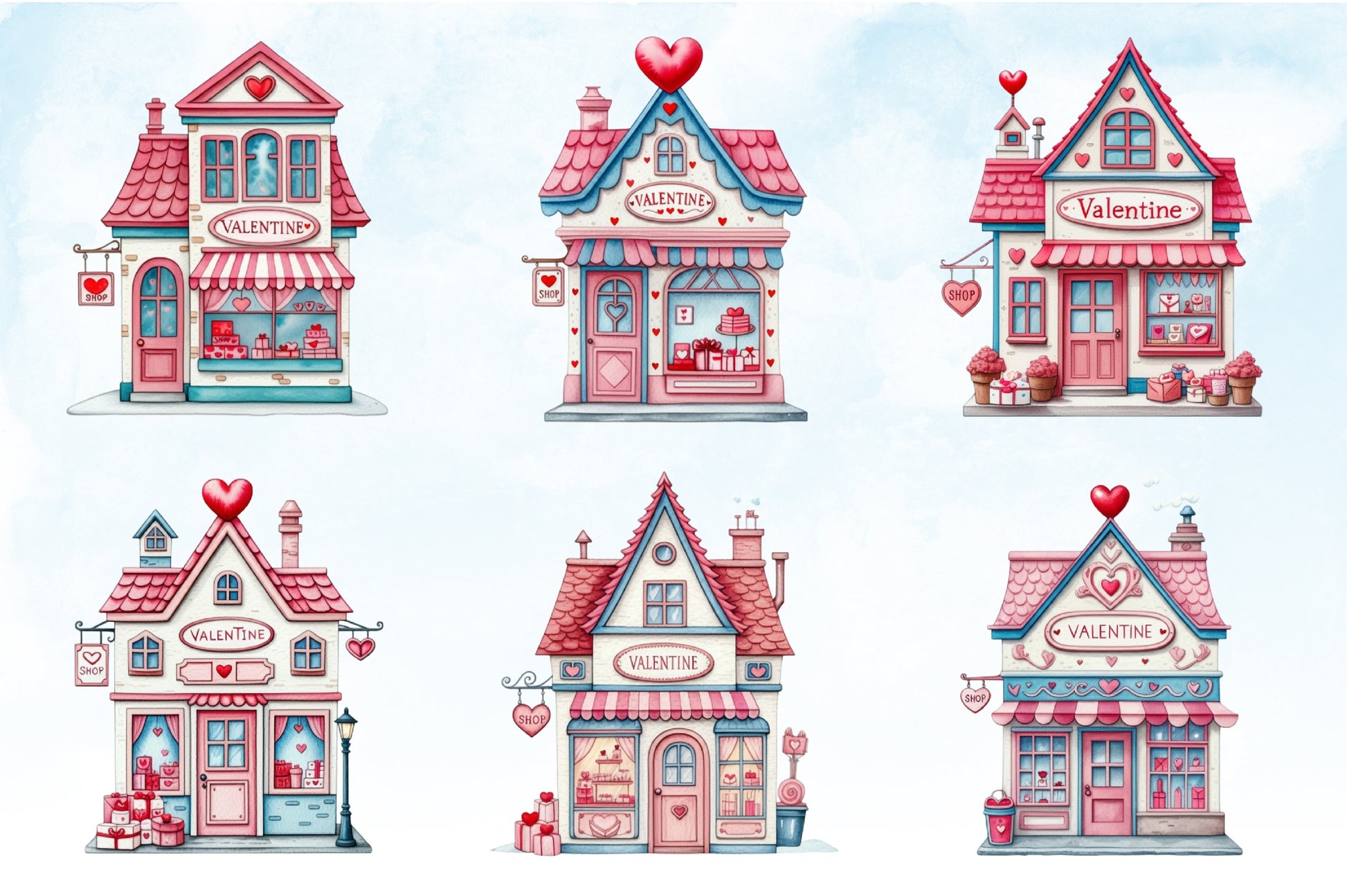 Valentine's Day Shop Clipart Bundle - CraftNest - Digital Crafting and Art