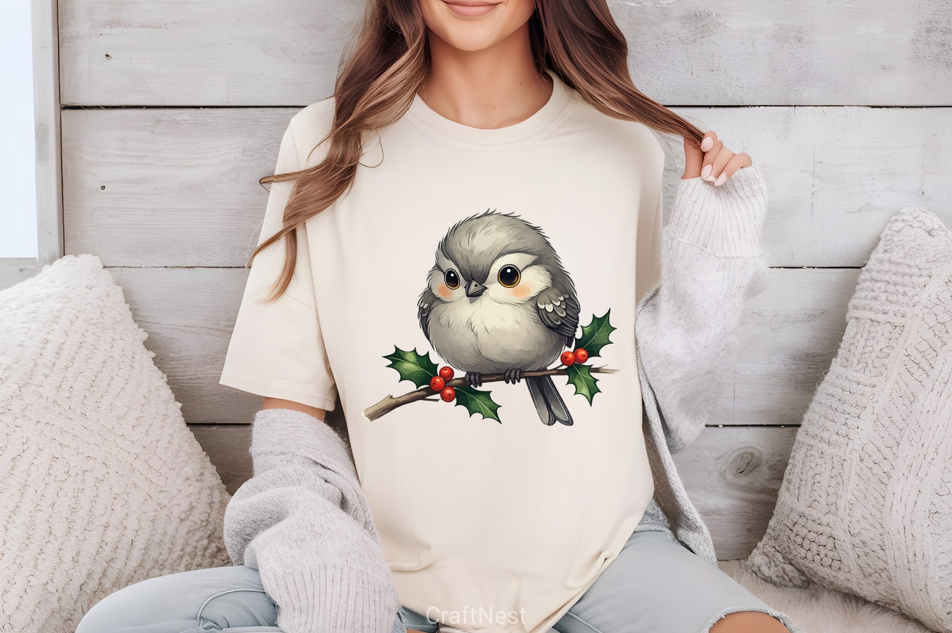 Cute Christmas Bird Clipart Bundle - CraftNest - Digital Crafting and Art