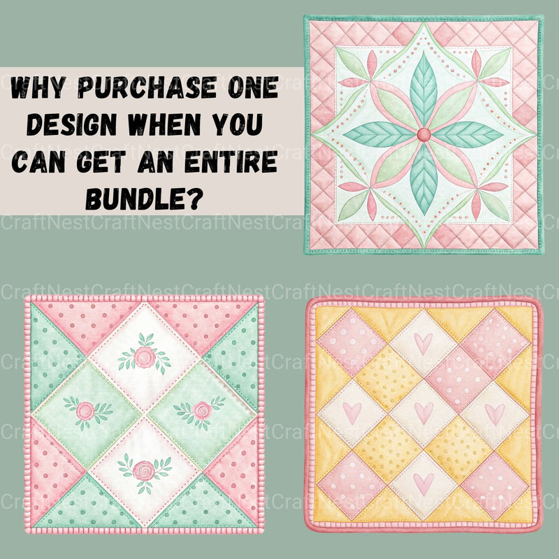 Quilt For Girls Clipart Bundle - CraftNest - Digital Crafting and Art
