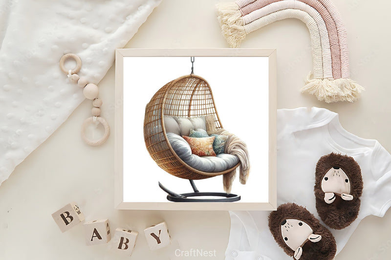 Hanging Chair Clipart Bundle - CraftNest - Digital Crafting and Art