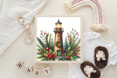 Christmas Lighthouse Clipart Bundle 2 - CraftNest - Digital Crafting and Art