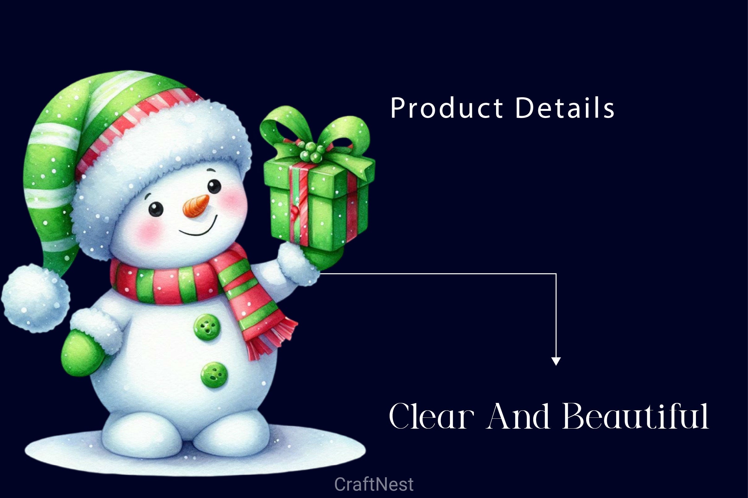 Christmas Cute Snowman Clipart Bundle 2 - CraftNest - Digital Crafting and Art