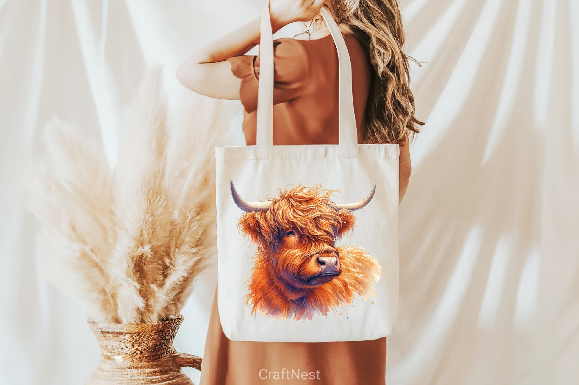 Highland Cow Clipart Bundle - CraftNest - Digital Crafting and Art