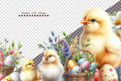 Easter Chicken Clipart Bundle - CraftNest - Digital Crafting and Art