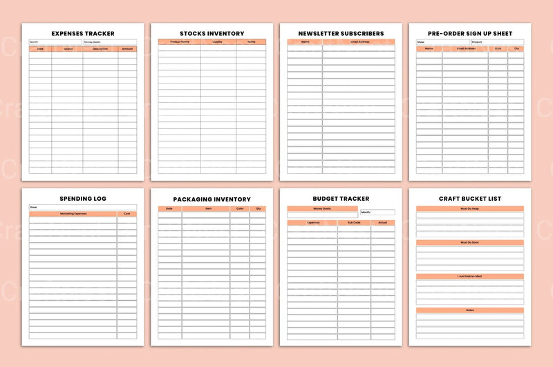 Craft Business Organizer for Efficient Management - CraftNest - Digital Crafting and Art