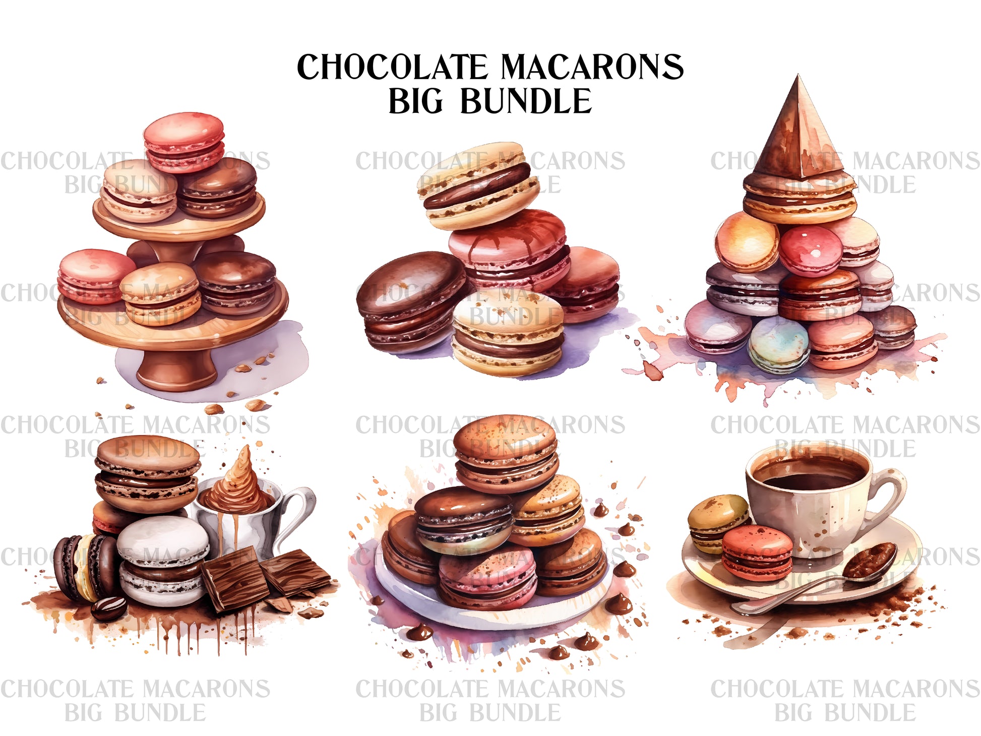 Chocolate Macarons Clipart - CraftNest