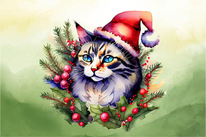 Cat Christmas Clipart Bundle - CraftNest - Digital Crafting and Art